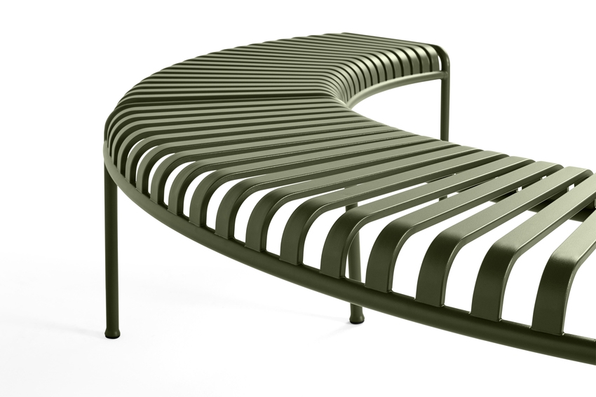 Palissade_Park_Bench_olive_Set_of_2_detail Palissade Park Bench designed by Ronan and Erwan Bouroullec for Hay, HAY Palissade Bench seating