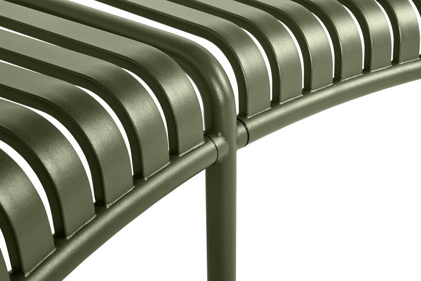 Palissade_Park_Bench_olive_Set_of_2_detail Palissade Park Bench designed by Ronan and Erwan Bouroullec for Hay, HAY Palissade Bench seating
