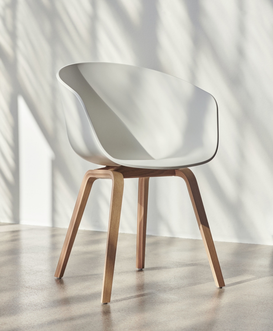 About A Collection Eco Armchair White/Oak