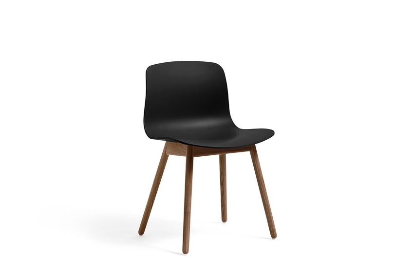 About A Collection Eco Side Chair Black/Walnut