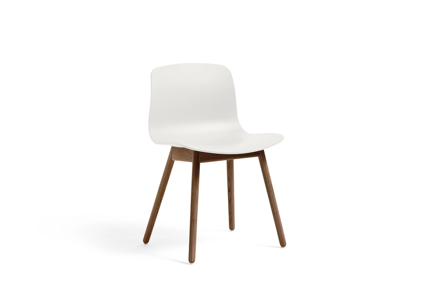 About A Collection Eco Side Chair White/Walnut