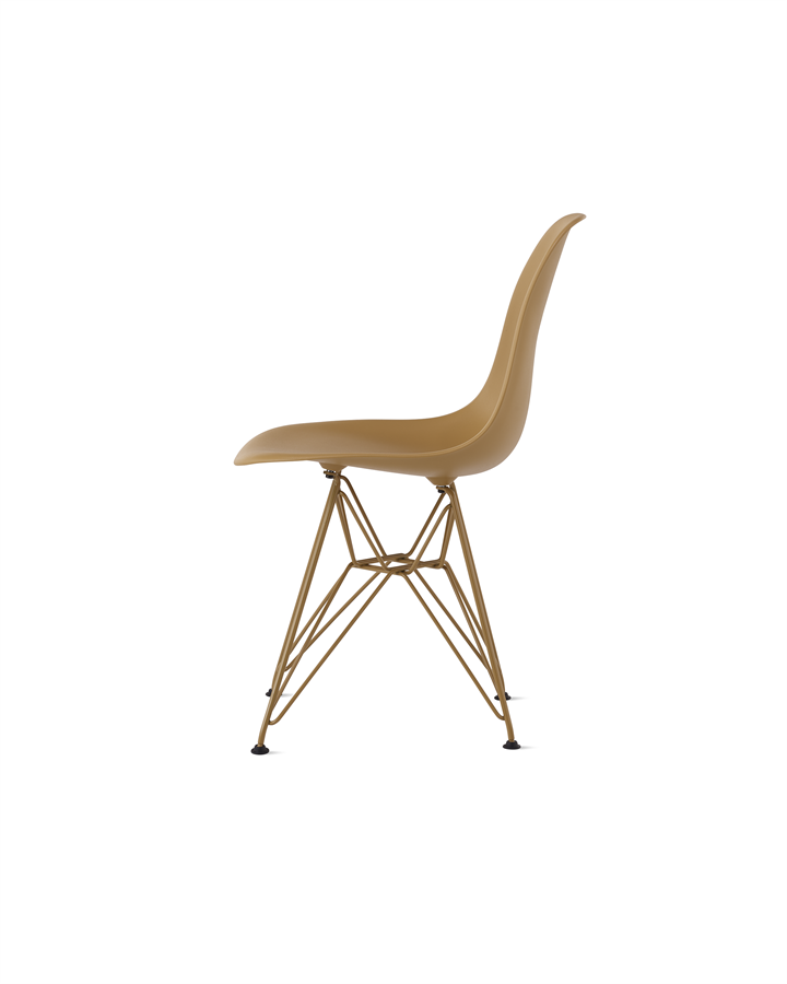 Eames Moulded Plastic Side Chair - Toffee