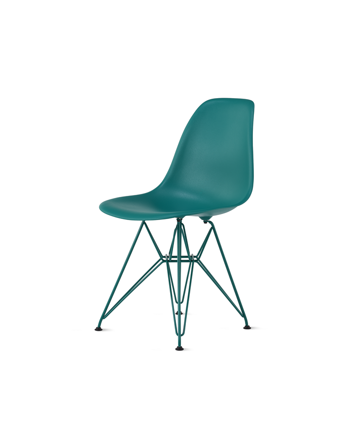 Eames Moulded Plastic Side Chair - Mint Green