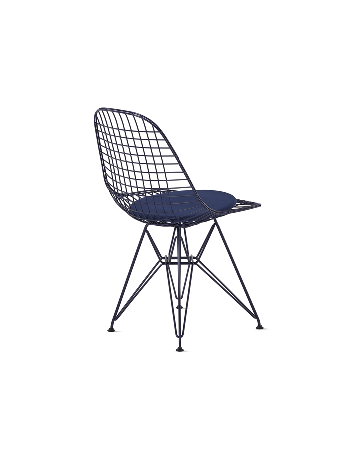 Eames Wire Chair - Blue Black Eames Wire Chair - Blue Black