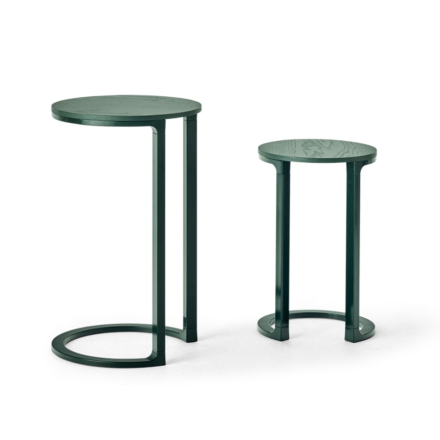 Nest Monochrome_Brunswick Green Nest Table designed by Adam Goodrum for NAU, Nest Monochrome Table by NAU, Nest Table in colours