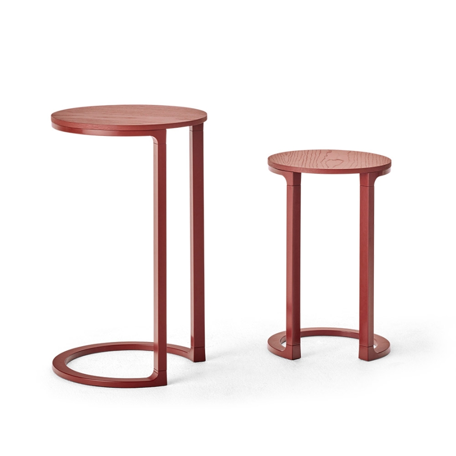 Nest Monochrome_Red Nest Table designed by Adam Goodrum for NAU, Nest Monochrome Table by NAU, Nest Table in colours