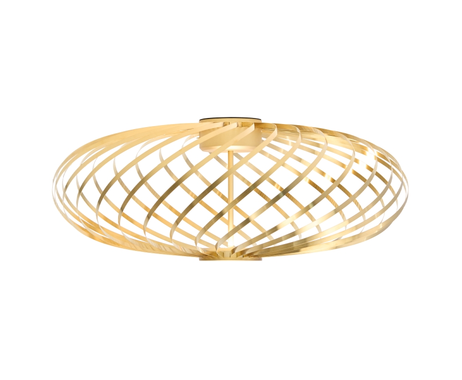 SPRING-SURFACE-CEILING-BRASS-SIDE-ON Spring Brass Light designed by Tom Dixon, Tom Dixon Lighting