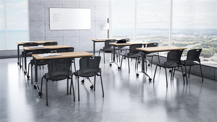 Caper Stacking Chair - Public space Caper Stacking Chair by Herman Miller, Herman Miller Meeting Chair