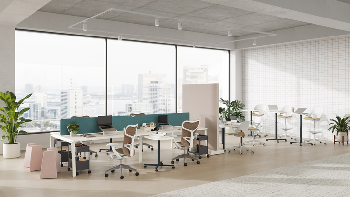 HM_PWT_Team_Collaboration Passport Work Table Herman Miller, Herman Miller Collaborative Furniture