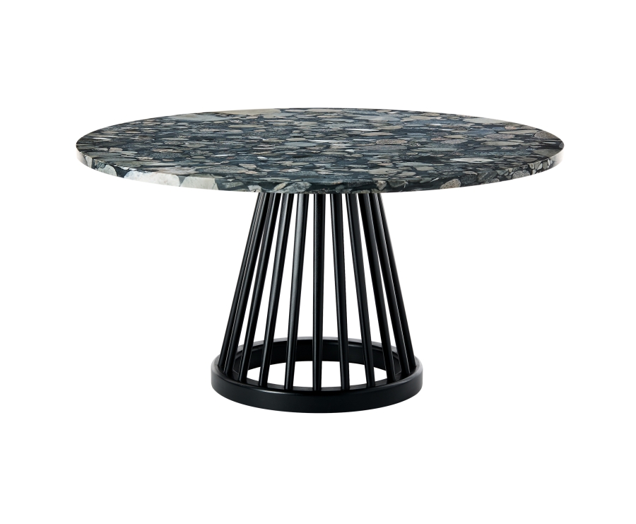 FAN-BLACK--900-PEBBLE Fan Table by Tom Dixon