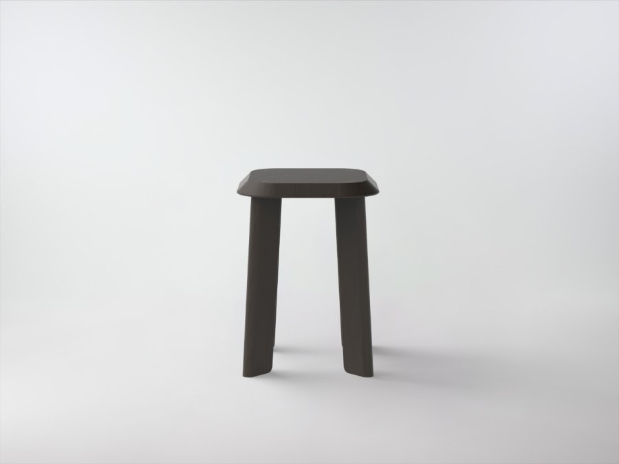 Humble Low Stool - Black Humble Timber Stool by Furnished Forever, Available at designcraft Canberra