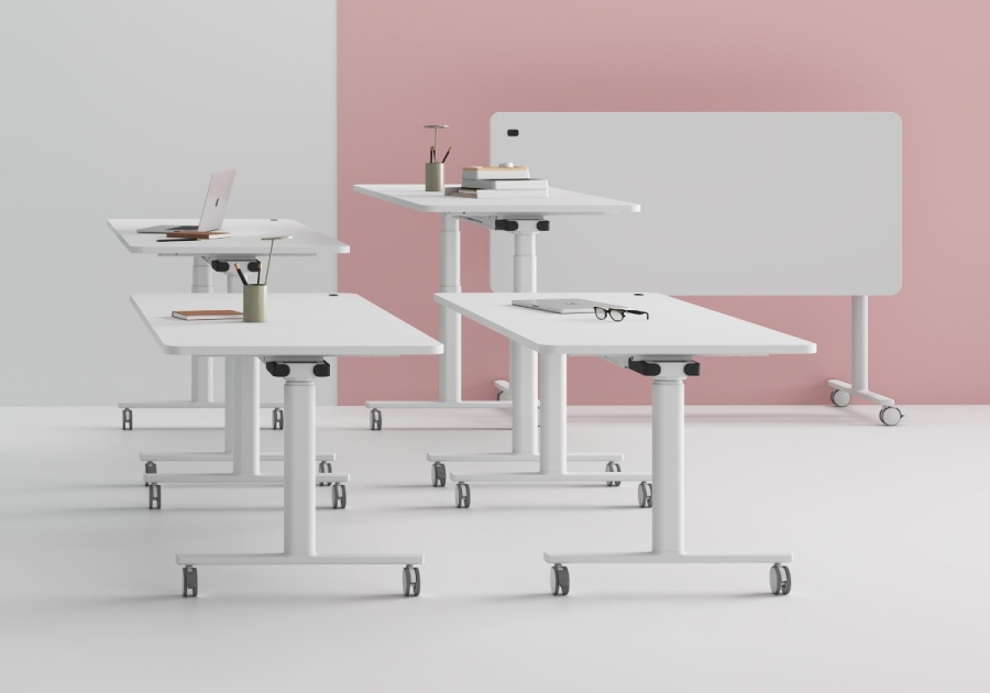 Jojo Electric Folding Height Adjustable Table by Thinking Works