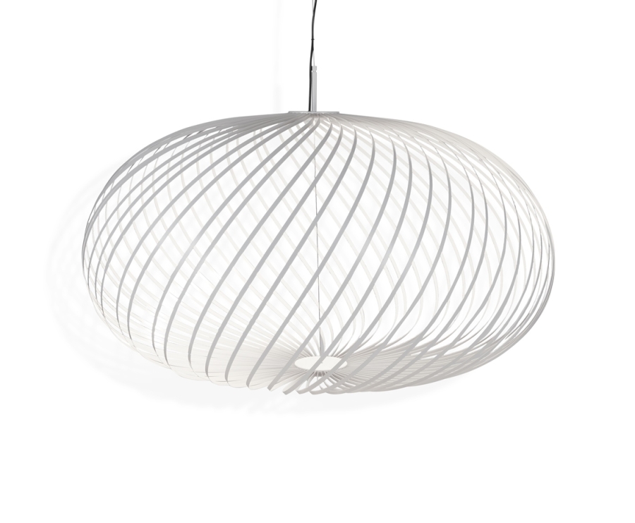 SPRING LARGE WHITE LEVEL3 ON Spring Light designed by Tom Dixon, Tom Dixon Lighting