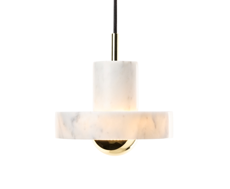 STONE-LED-PENDANT-FRONT-ON Stone Pendant light designed by Tom Dixon