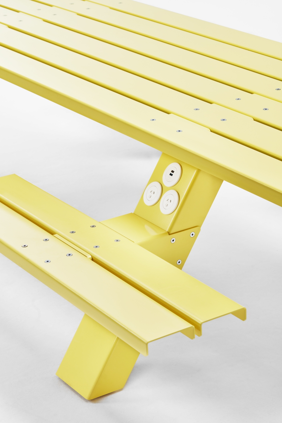 Mass Picnic Table Mass Table and seat by Derlot, Derlot picnic table Mass