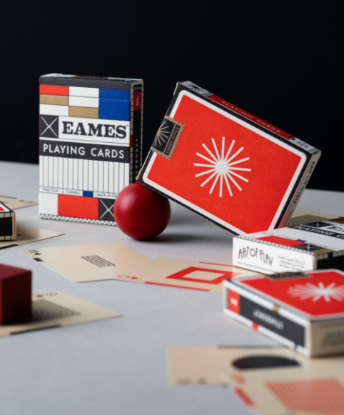 Eames x Art of Play: Red and Blue Playing Cards Eames x Art of Play: Red and Blue Playing Cards, Designed by Art of Play in close collaboration with the Eames Office. A tribute to the timeless sensibilities of Charles & Ray Eames.