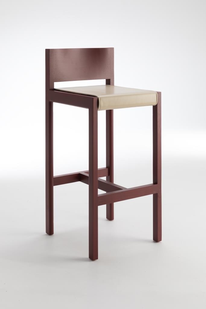 Gunzel Bar Chair Warmed Wine paint finish