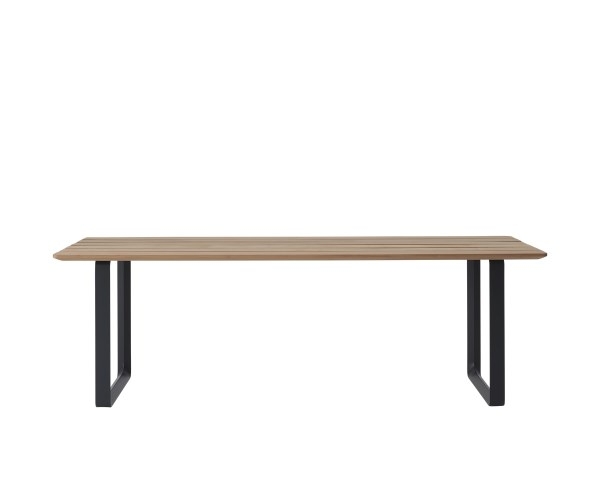 70-70-outdoor-table-225x90-sapele-mahogany-anthracite-black 70/70 Outdoor Table by Muuto, Muuto Outdoor Dining Table