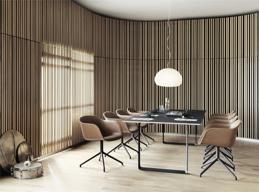 FiberChair_70x70_Fluid 70/70 Table by Muuto, Muuto Dining Table