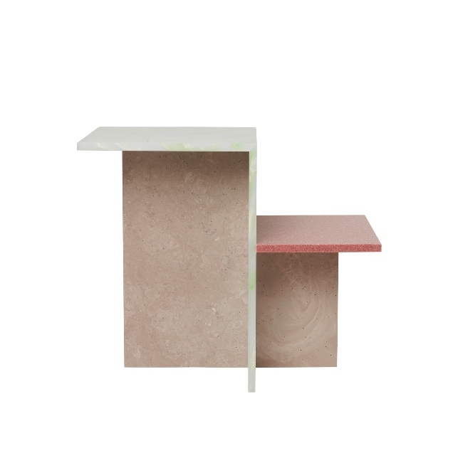Distinct Side Table_Mint Green Distinct Side Table by FermLIVING, Ferm LIVING Travetine Table