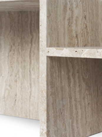 Distinct Coffee Table_Cashmere Distinct Coffee Table by FermLIVING, Ferm LIVING Travetine Table