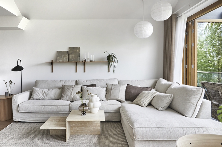 Distinct Coffee Table_Cashmere Distinct Coffee Table by FermLIVING, Ferm LIVING Travetine Table
