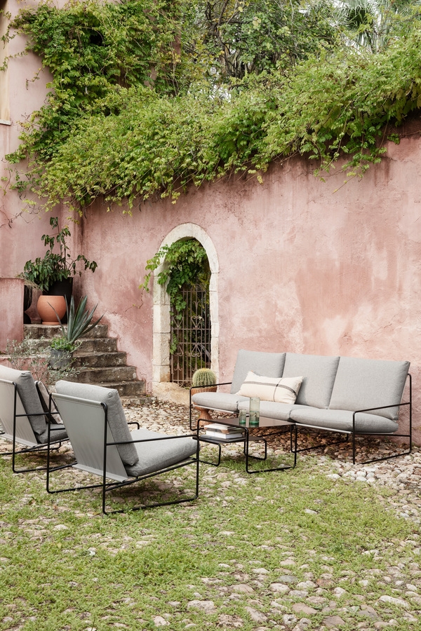 Desert Sofa 3-seater and 1-seaters Desert collection lounge chair by Ferm LIVING, Ferm LIVING Outdoor lounge chair