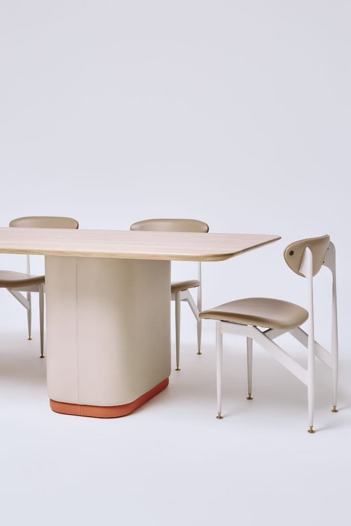 graziaco-turner-table-frost-timber-top-sleek-vinyl_featherston-scape-dining-chairs Featureston Scape Dining Chair by Grazia&Co, Australian designed and made furniture