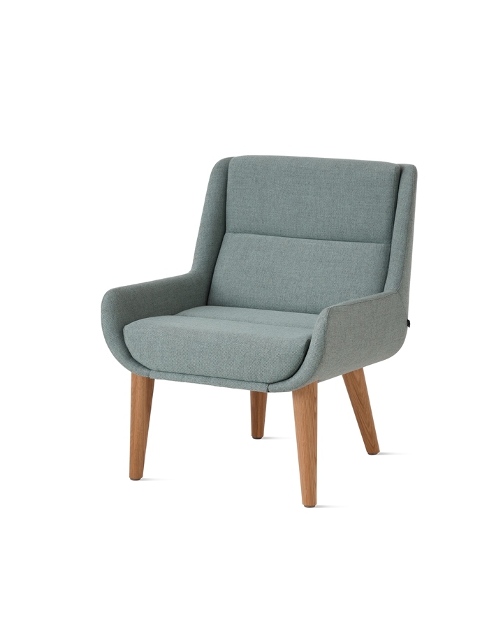 Hush Low Chair HULOBWD_Kvadrat Rewool 868_Oak Hush Chair by NaughtOne, NaughtOne commercial furniture