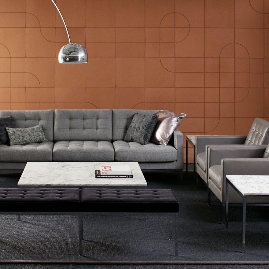 Florence Knoll_Low Coffee Table_Square_insitu Florence Knoll Low Table Knoll, Knoll furniture