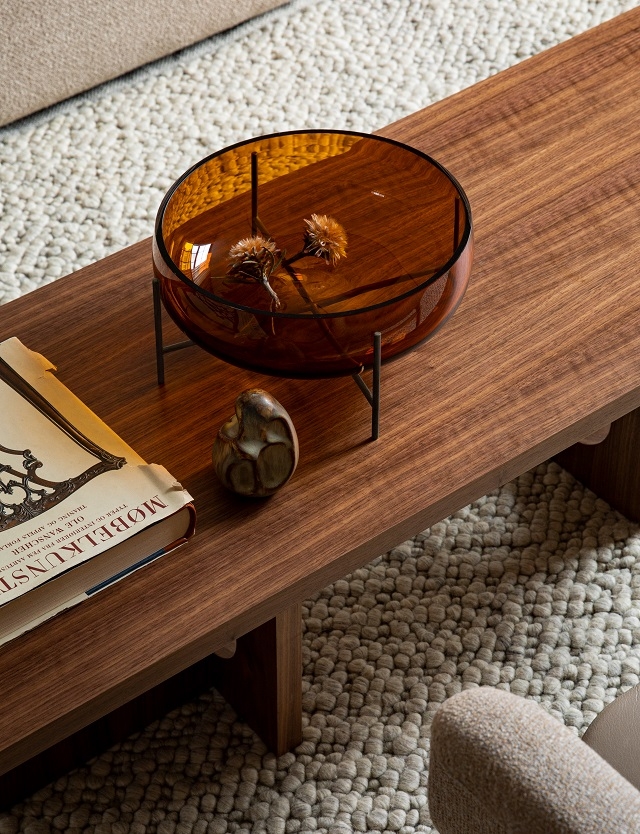 Echasse Bowl Amber Echasse Bowl Amber