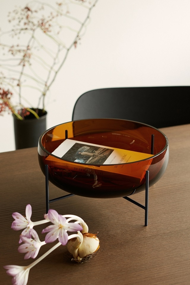 Echasse Bowl Amber Echasse Bowl Amber