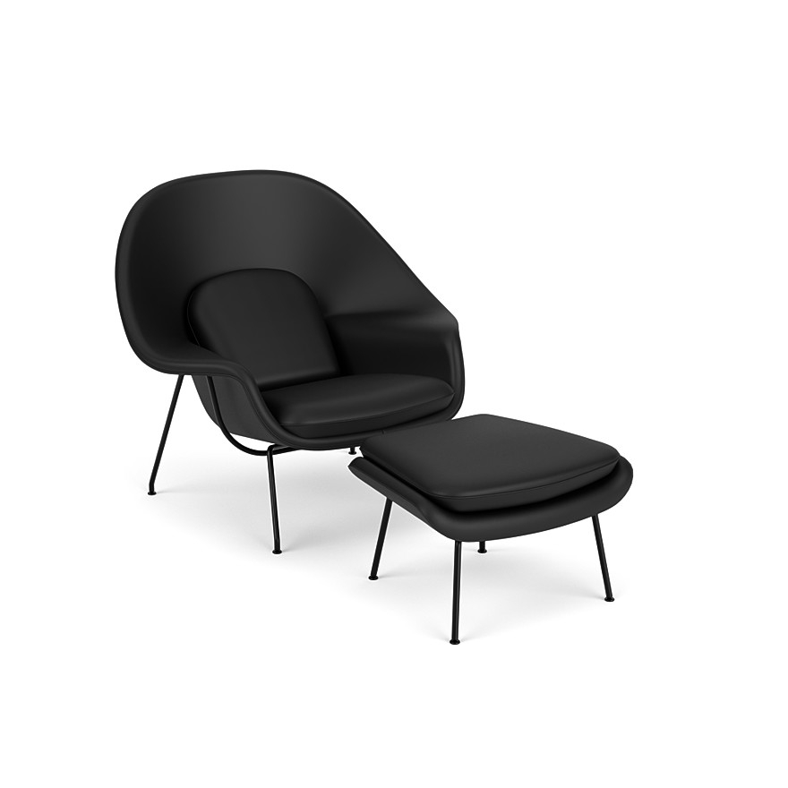 Womb Chair with Ottoman by Knoll, Knoll Furniture 