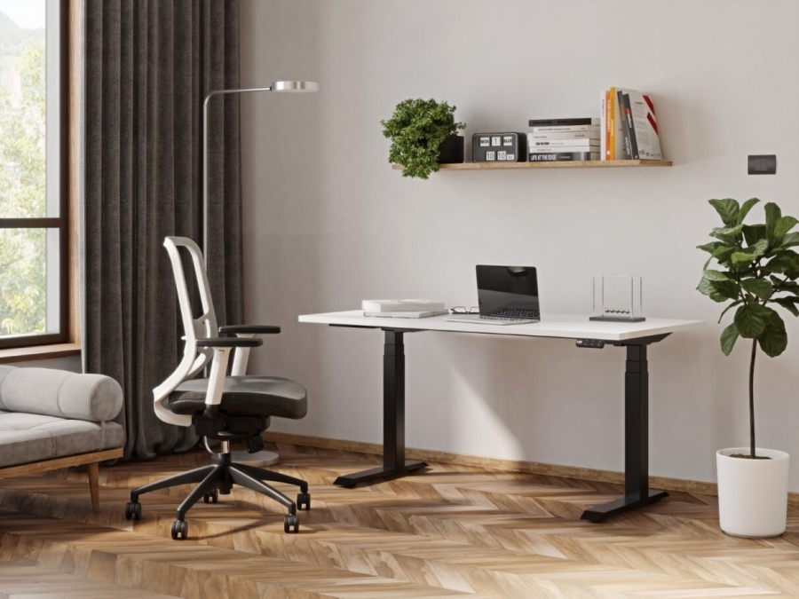 Home Office ENV2B T-foot ENV2 Electric Adjustable Desk by Elevar