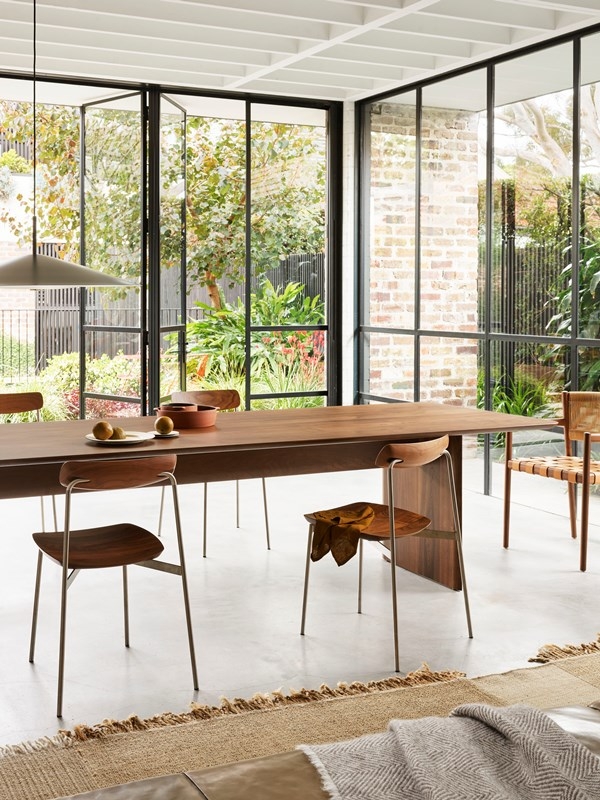 Nami Dining Table, Sia Chair and Broad Pendant Sia Dining Chair, Nami Dining Table, Nau furniture