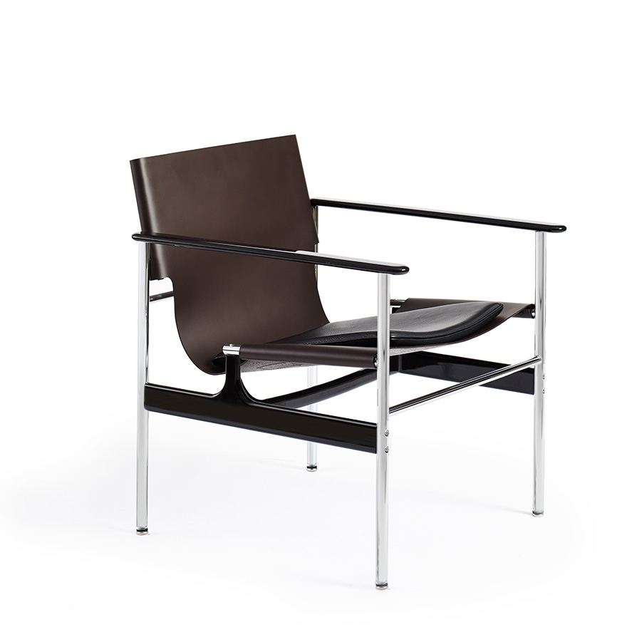 Pollock_Armchair_Chocolate Pollock Armchair designed by Charles Pollock, Knoll furniture