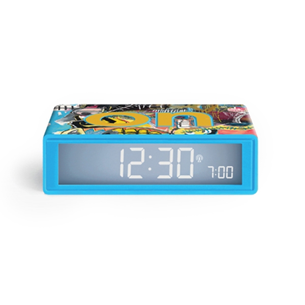 Flip+ Lexon x Jean-michel Basquiat_skull Lexon Flip+ Radio-controlled reversible LCD alarm clock