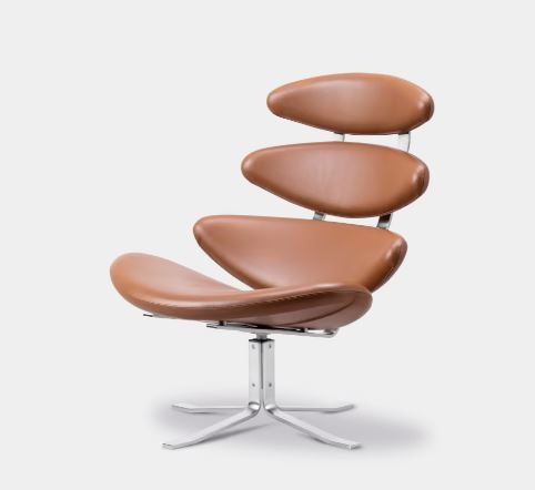 Corona chair designed by Poul M. Volther, Fredericia furniture 