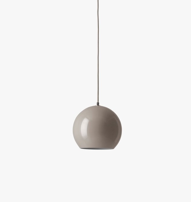 Topan VP6 Grey Beige Topan Pendant Lamp designed by Verner Panton, &Tradition Topan Pendant Light