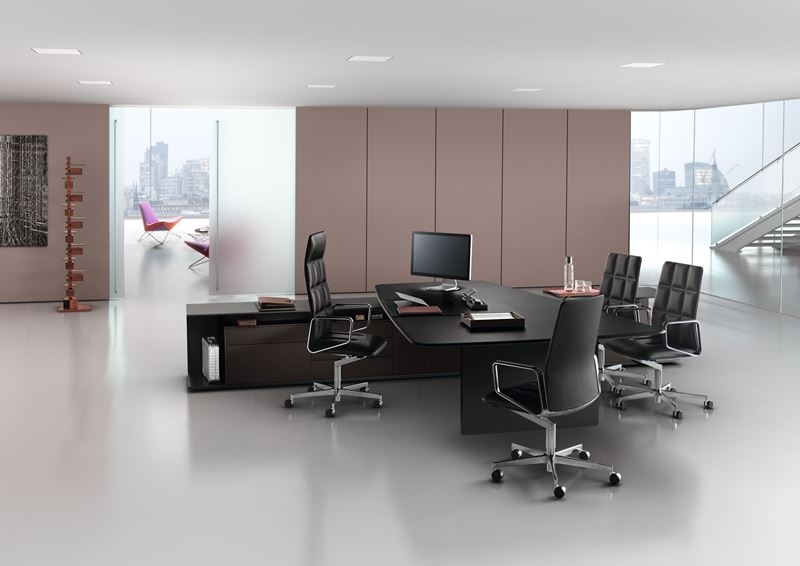 WK-Keypiece_Communication_Desk_Leadchair Executive High back and Mid back Leadchair Executive designed by EOOS for Walter Knoll