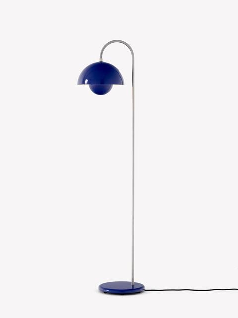 Flowerpot Floot Lamp VP12_Cobalt Blue_Side_light Flowerpot designed by Verner Panton, &Tradition Flowerpot pendant light