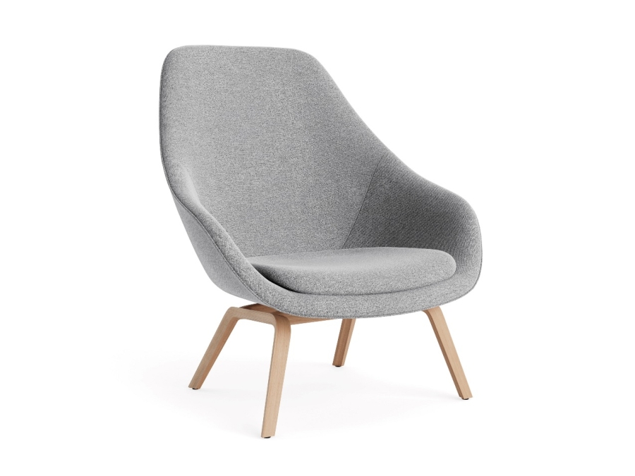 AAL93 - Hallingdal 130 /Oak AAL93 Lounge chair by HAY available at Designcraft Canberra