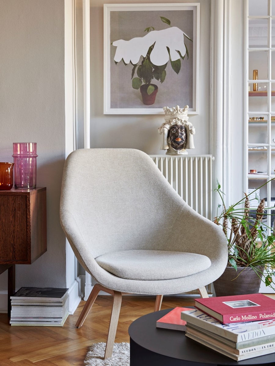 AAL93 - Hallingdal 220 /Oak AAL93 Lounge chair, designed by Hee Welling for HAY, available at Designcraft Canberra