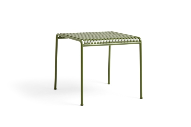 Palissade Table L82,5xW90xH75 olive Palissade collection designed by Ronan & Erwan Bouroullec for HAY, HAY outdoor furniture