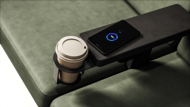 07 GATEWAY 02 WIRELESS CHARGER AND CUP HOLDER (C) RODRIGO RABACO 2025 Gateway Modular System by Derlot