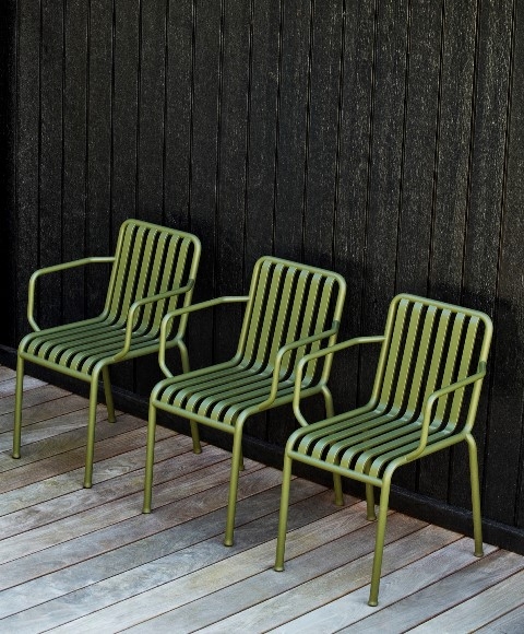 Palissade Armchair olive 01 Palissade collection designed by Ronan and Erwan Bouroullec for HAY, HAY outdoor furniture