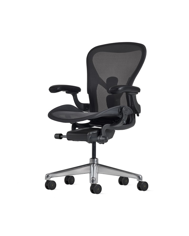 Aeron ESD Chair, Size B, PostureFit SL Aeron ESC Chair by Herman Miller, Aeron Electrostatic Discharge Chair
