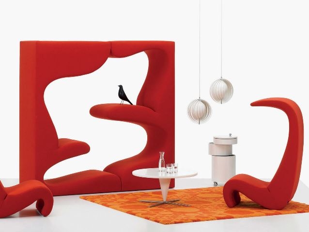 Living Tower in Red Living Tower designed by Verner Panton, Vitra living Edge