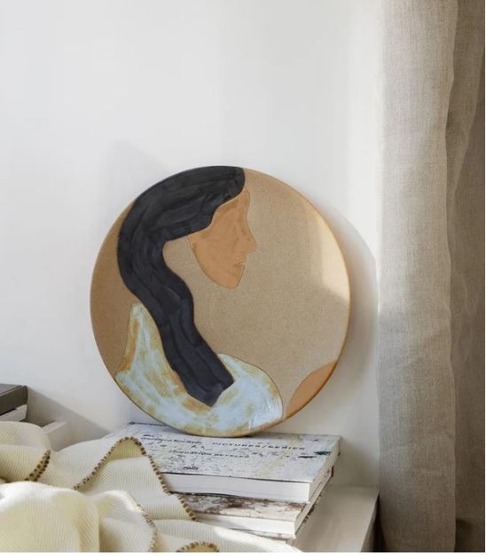 Ceramic Platter Hessa by FermLiving