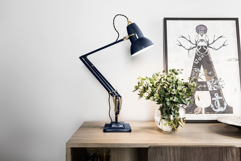 Original 1227 Brass Desk Lamp in Ink Original 1227 Brass Desk Lamp Anglepoise